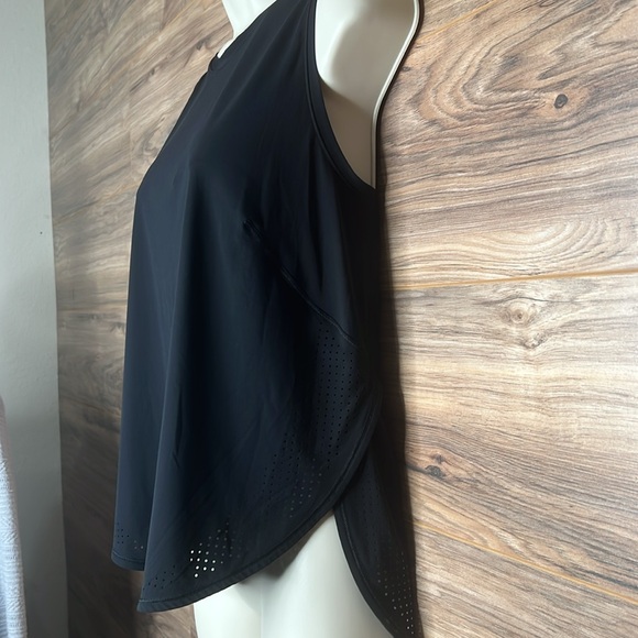 Lululemon | High Neck Split Hem Run Tank Black | Size Medium - Picture 2 of 11